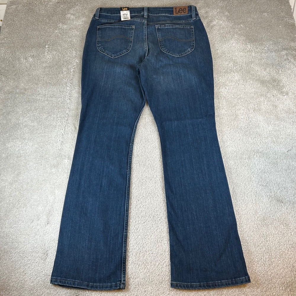 Lee Bootcut Jeans Womens‎ 14M Dark Wash Legendary Mid Rise Regular Fit Stretch